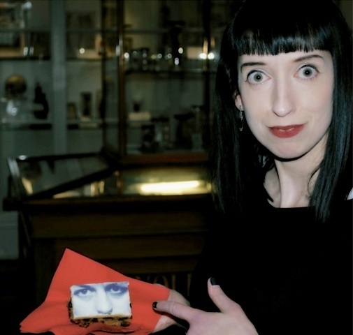 (Images, top to bottom: Lisa Downing speaking at The Subject of Murder&#39;s London launch at St. Bart&#39;s Pathology Museum; simulcra-style book cakes at the ... - Untitled2