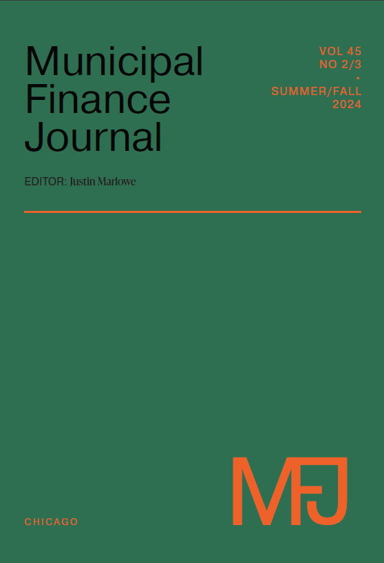 The Municipal Finance Journal joins the Chicago Journals program
